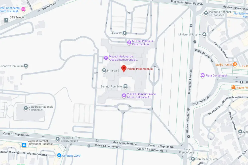 Unde se afla si cum poti ajunge la Palatul Parlamentului?