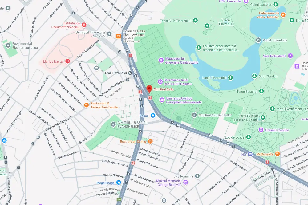 Unde se afla si cum ajungi la Cimitirul Bellu