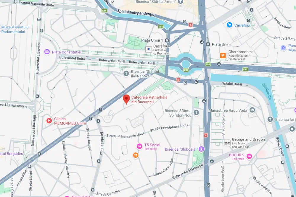 Unde se afla si cum poti sa ajungi la Catedrala Patriarhala